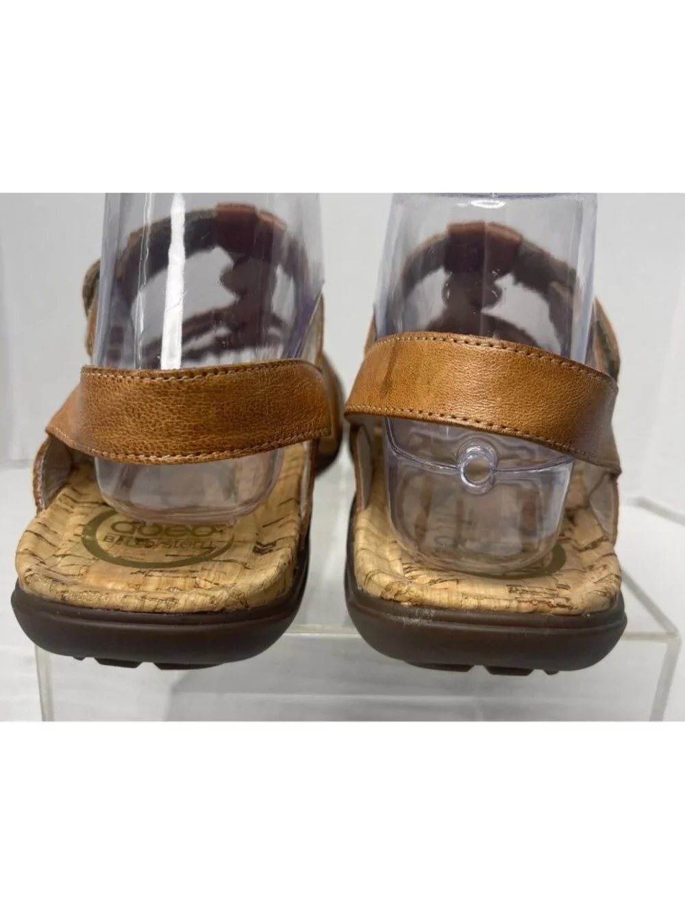 NEW Abeo B.I.O.System Bea-Braid Womens Tan Leather Sandals SZ 6M Comfort - Picture 4 of 9